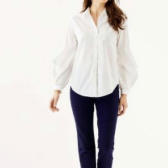 SOLD! Lilly Pulitzer Natalia Shirt - Picture 3 of 4